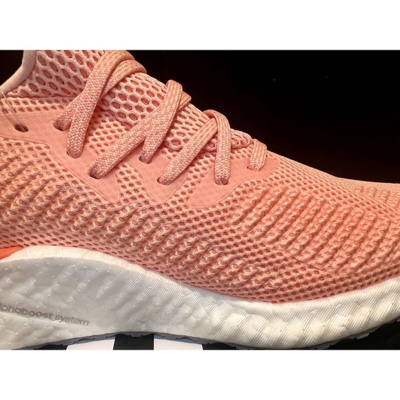 Size 6 & 8.5 Adidas Alphaboost Semi Coral Glow Pink Men\'s Running Shoes F33947 main image 8
